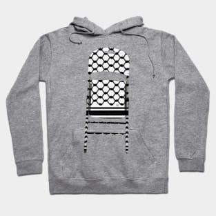 Folding Chair To Brutal Occupation Forces - Keffiyeh ™️ - Front Hoodie